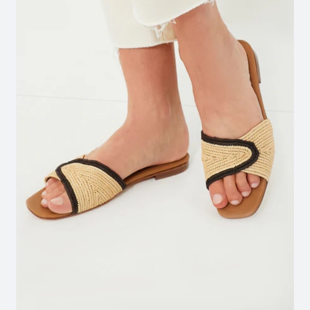 LE MOGADOR volakas sandals flats Slides in nude/brown US 10 Tuckernuck